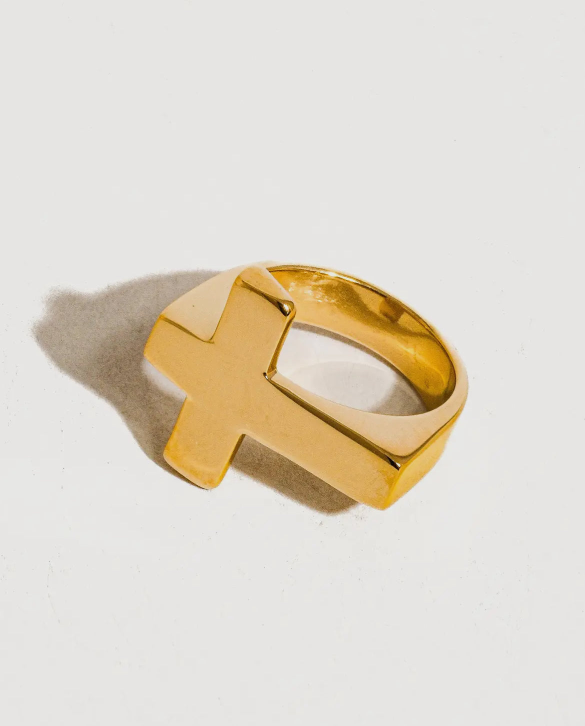 Wanda 18k Gold Plated Non Tarnish Cross Ring