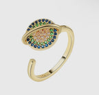 Spinner Evil Eye Ring ( Adjustable )