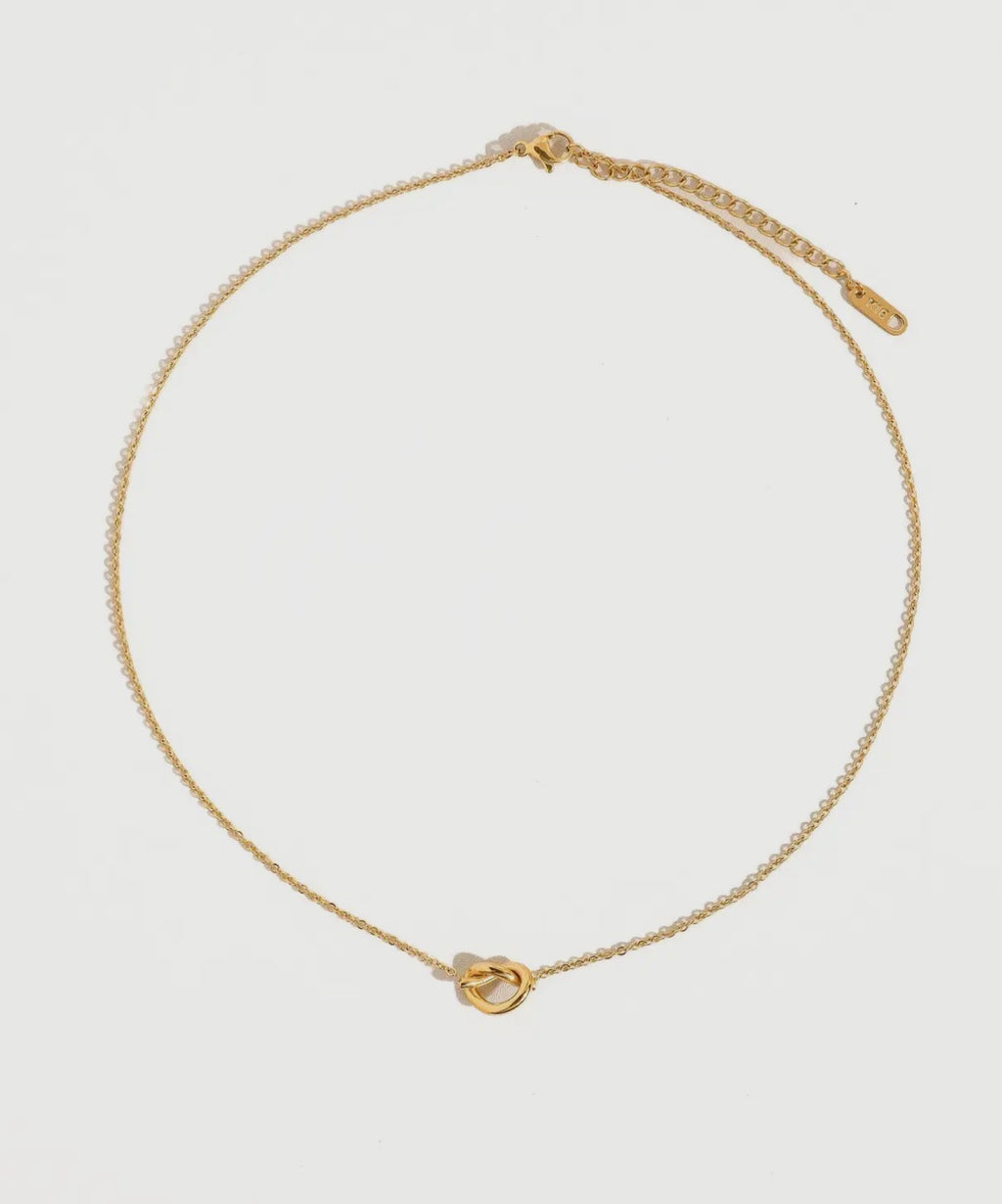 Aimee 18K Gold Petite Heart Non- Tarnish Necklace