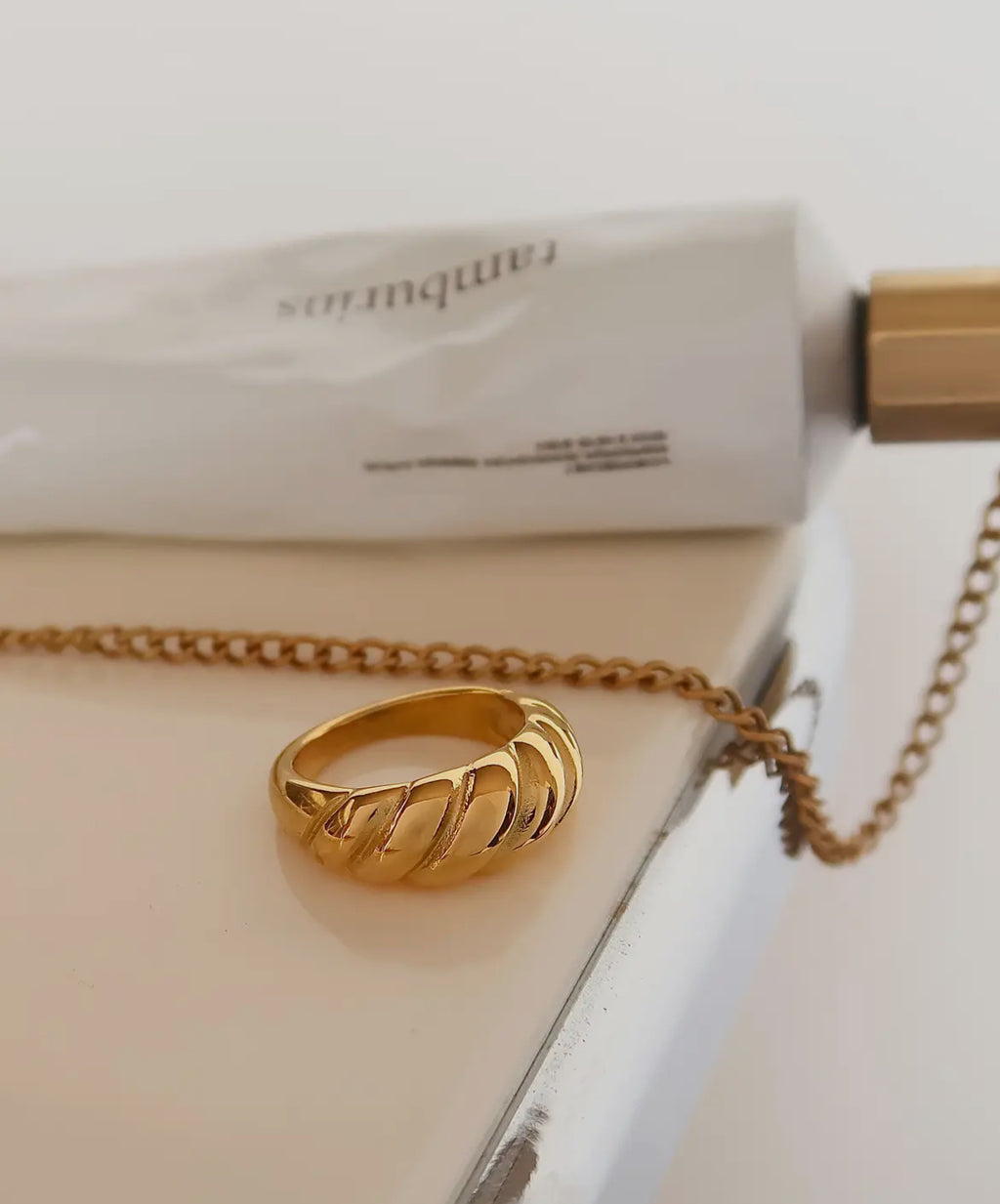 Classic 18k Gold Plated Non Tarnish Ring