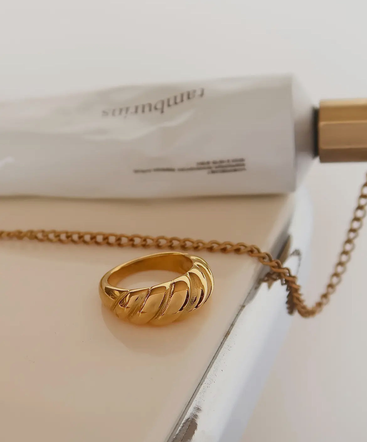 Classic 18k Gold Plated Non Tarnish Ring