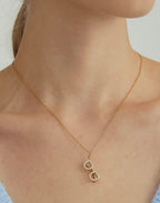 Amélis 18K Gold Non-Tarnish Cz Sunglasses Necklace