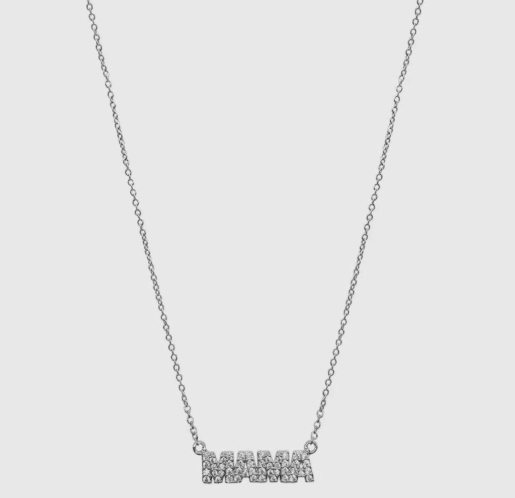 Mama Silver Necklace
