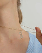 Amélis 18K Gold Non-Tarnish Cz Sunglasses Necklace