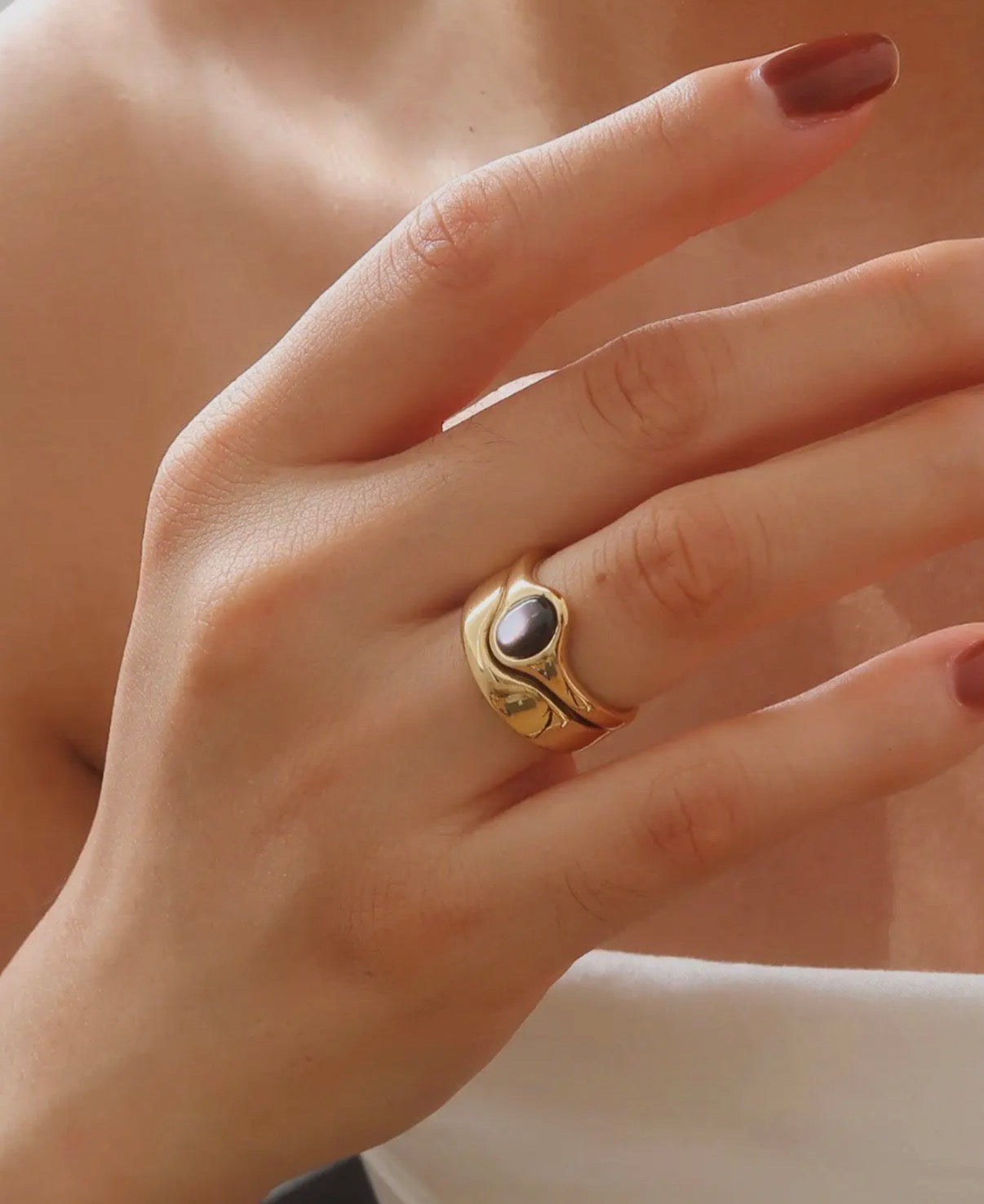 18k Gold Plated Non Tarnish Ring