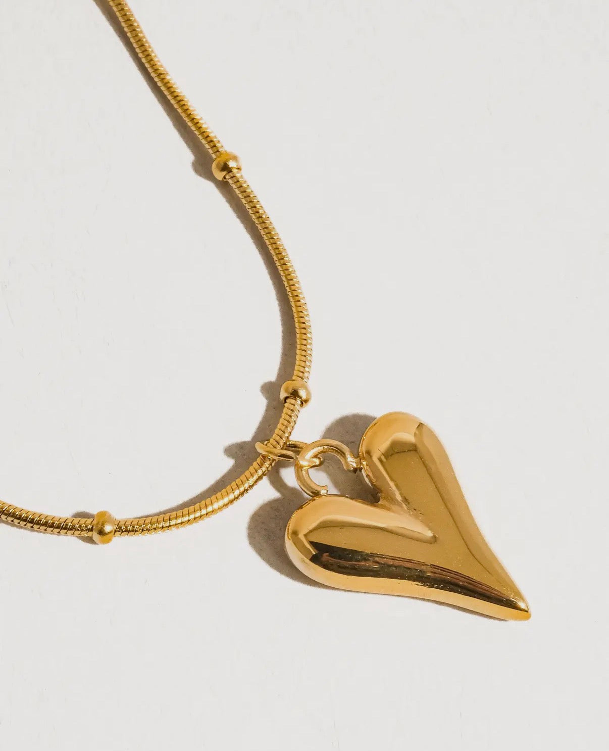 Bay 18K Gold Non-Tarnish Heart Necklace