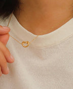 Aimee 18K Gold Petite Heart Non- Tarnish Necklace