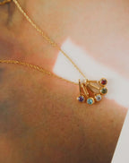 Reyna ( Non-Tarnish) - Five stone Necklace