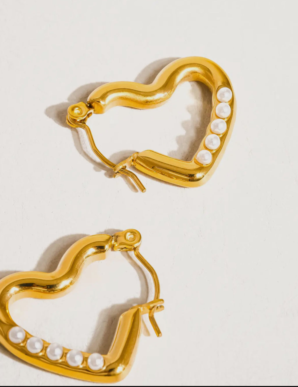 Heart Collection Earrings-18K Gold Non-Tarnish
