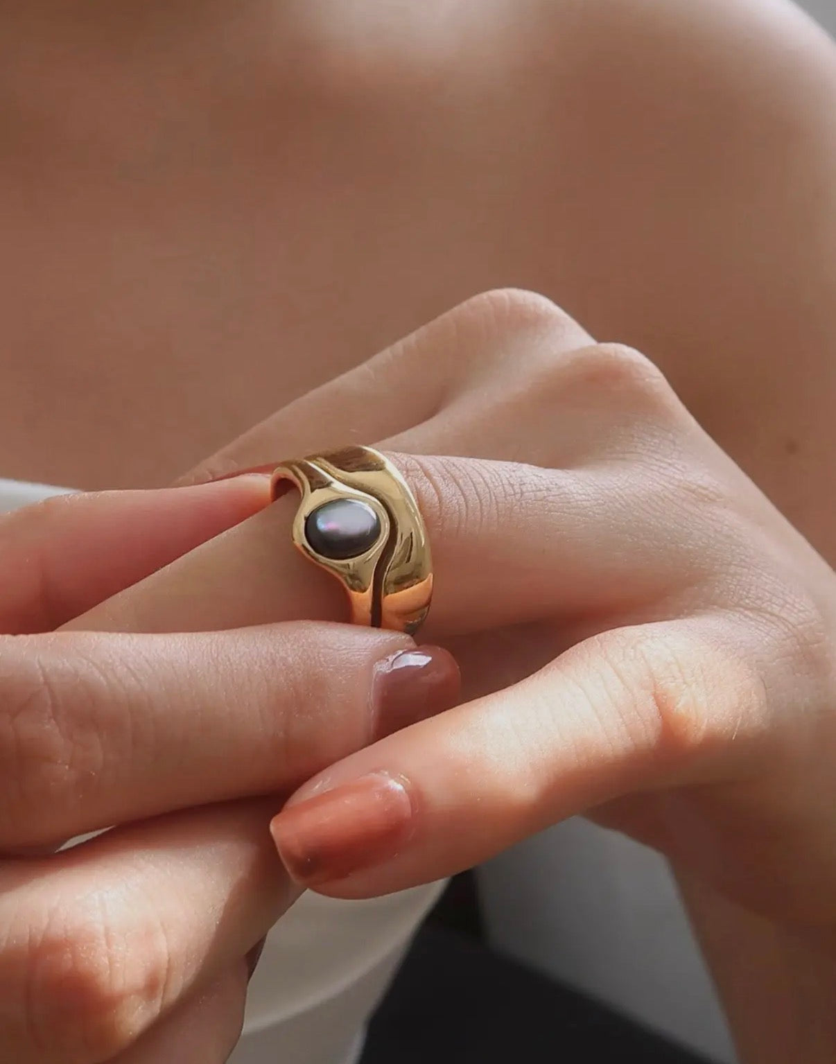 18k Gold Plated Non Tarnish Ring