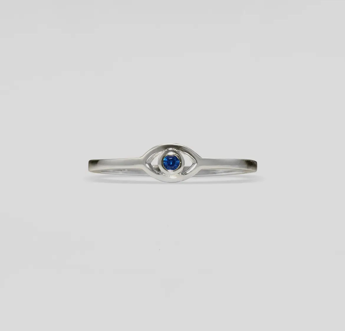 Blue Evil Eye 18K Gold Non Tarnish- Stackable Ring