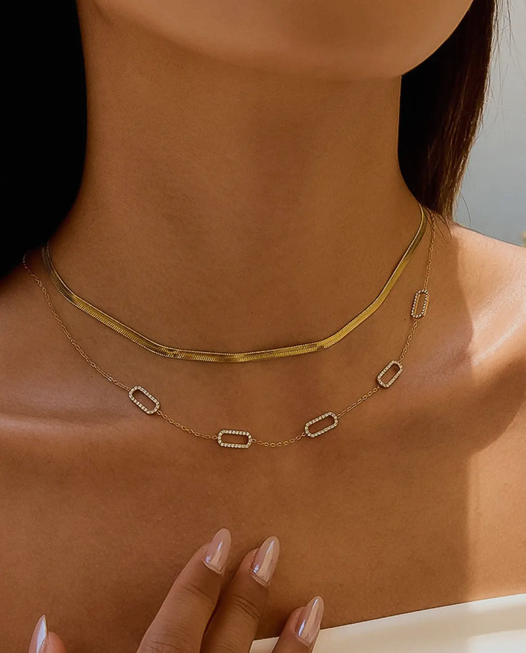 Danita 18K Gold Non Tarnish- Dainty chain Necklace