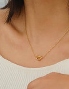 Aimee 18K Gold Petite Heart Non- Tarnish Necklace
