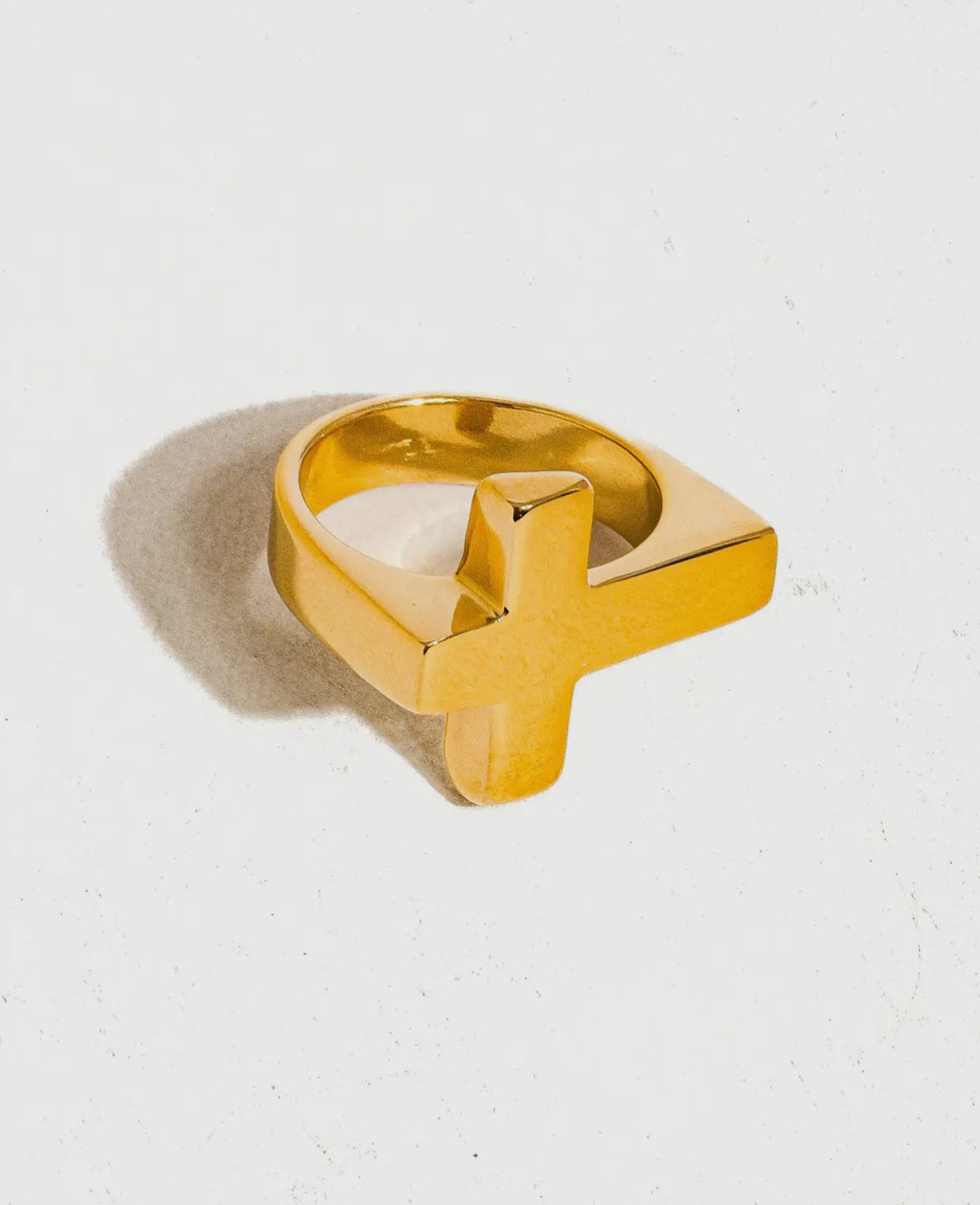 Wanda 18k Gold Plated Non Tarnish Cross Ring