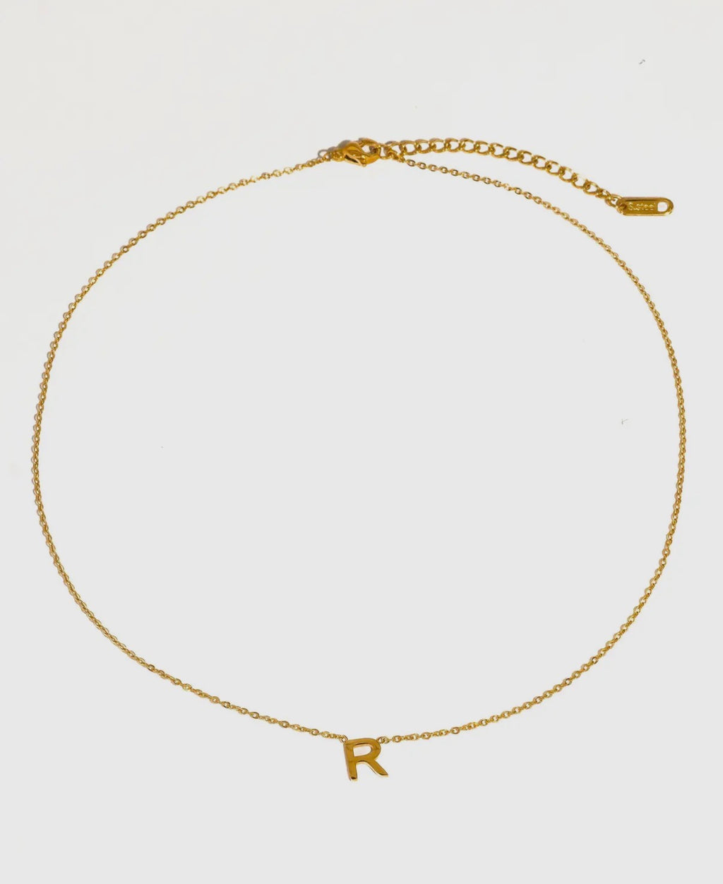 Desir 18K Gold Non-Tarnish Petite Classic Letter Necklace