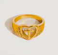 Ring 18k Gold Plated Non Tarnish