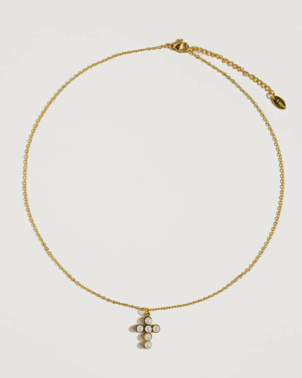 Pearl Cross Necklace