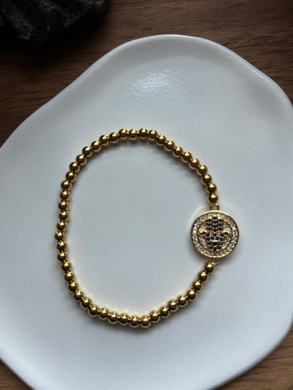 Hamza Hand Gold Plated Bracelet (Handmade)