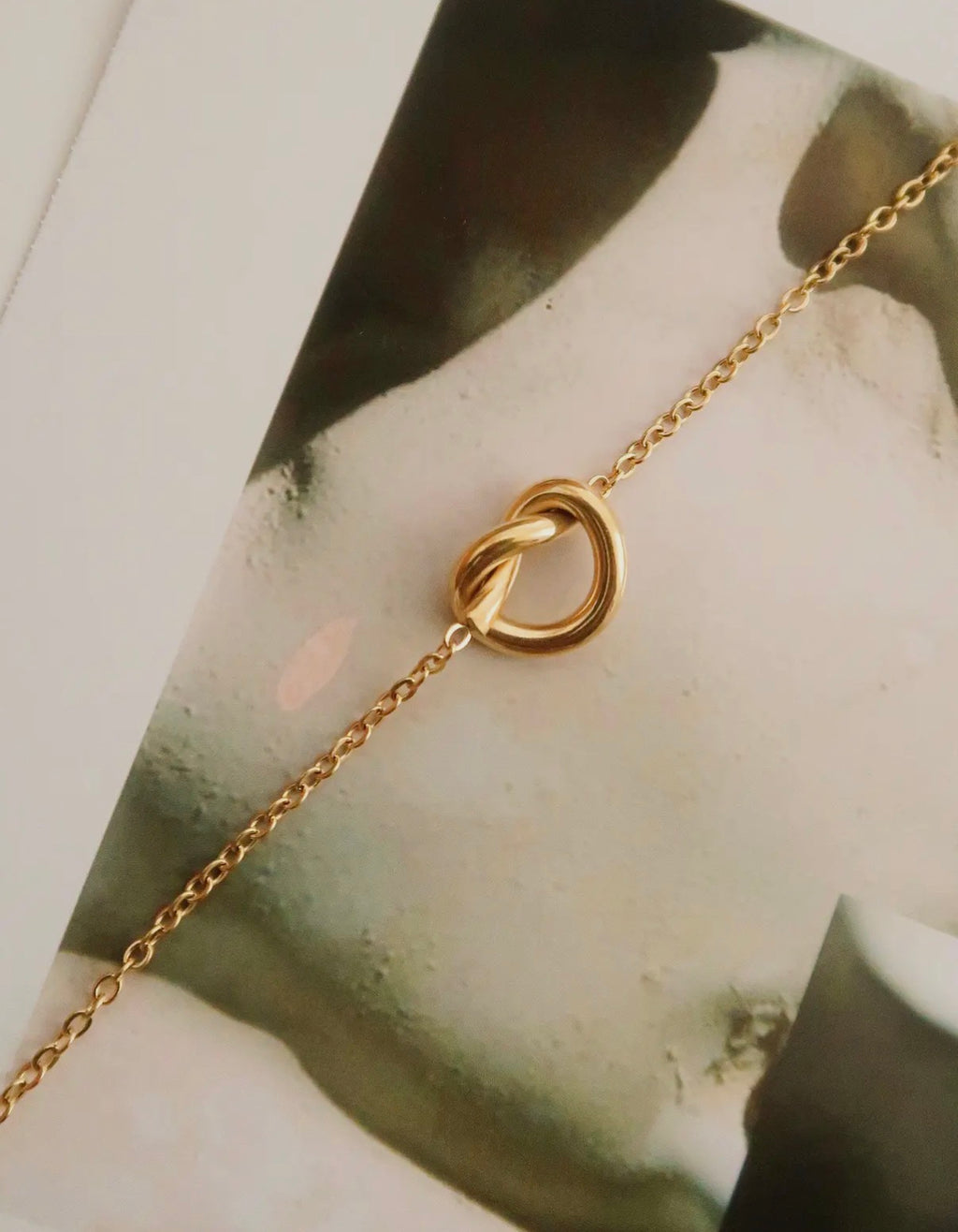 Aimee 18K Gold Petite Heart Non- Tarnish Necklace