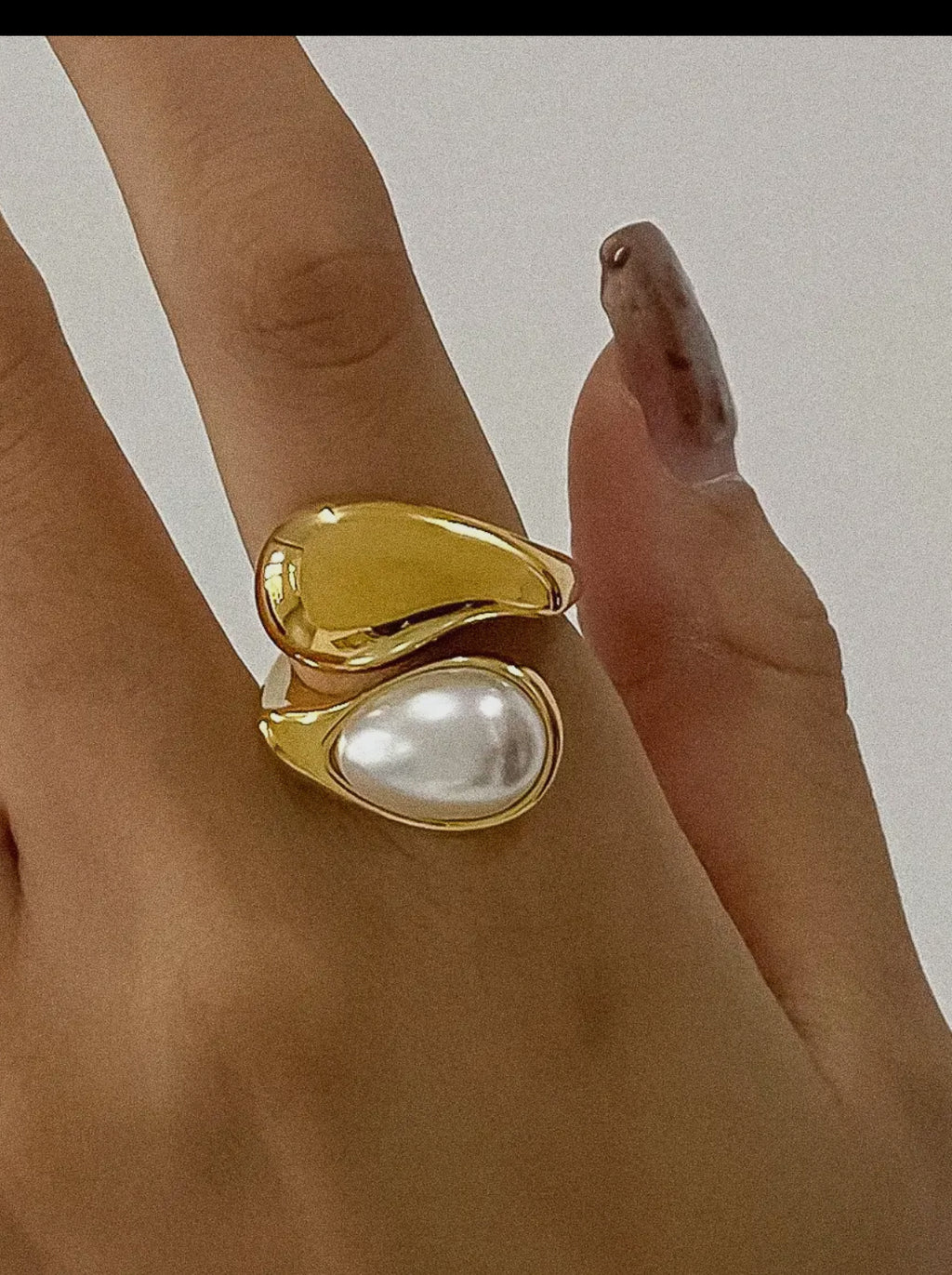 YingYang Ring 18k Gold Plated Non Tarnish