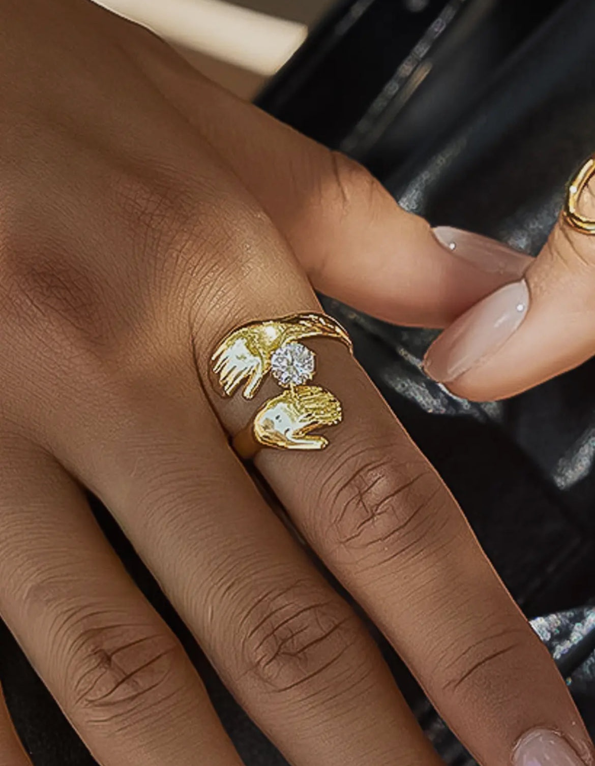 Hug Me -18k Gold Plated Non Tarnish Ring