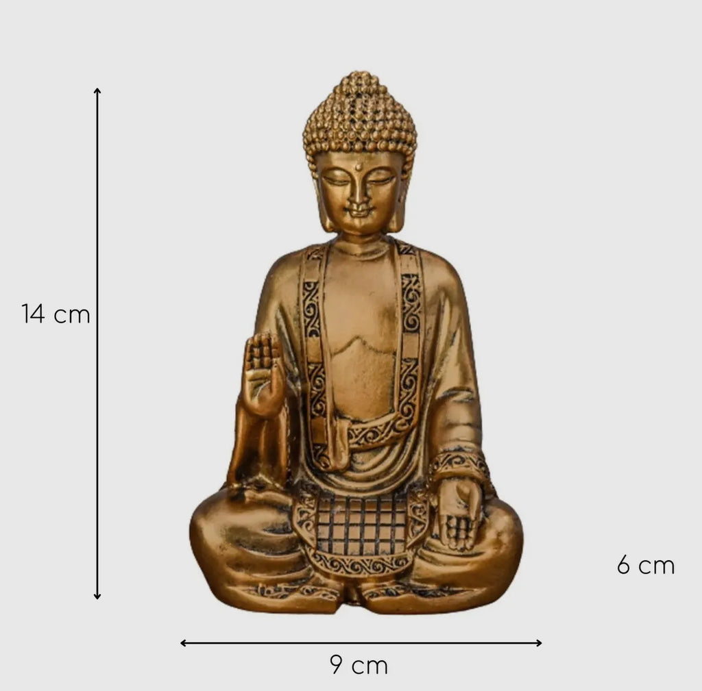 Bodhi Gold Statuette - Feng Shui Decoration and Zen Gift
