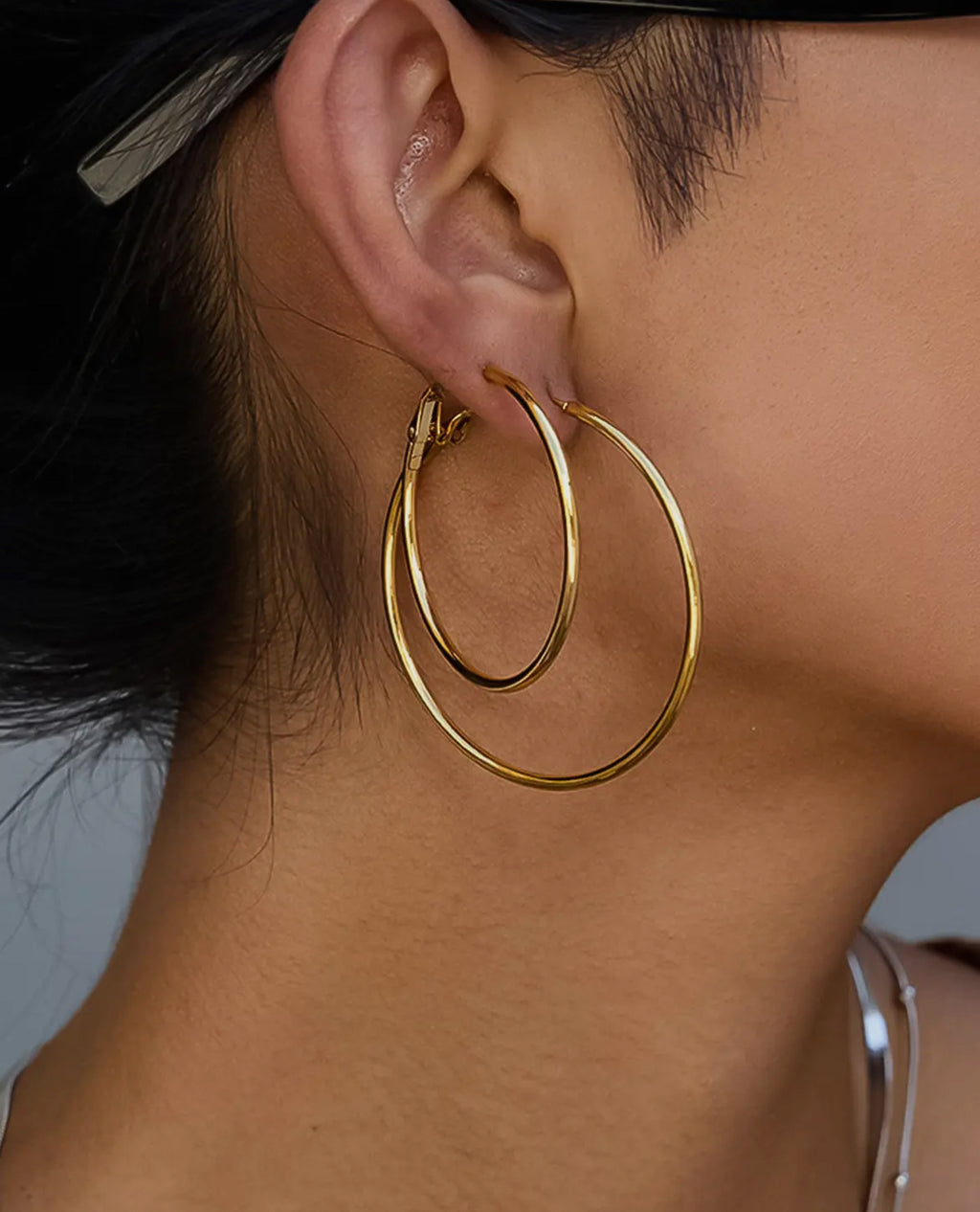 Classic Thin Hoop Earring