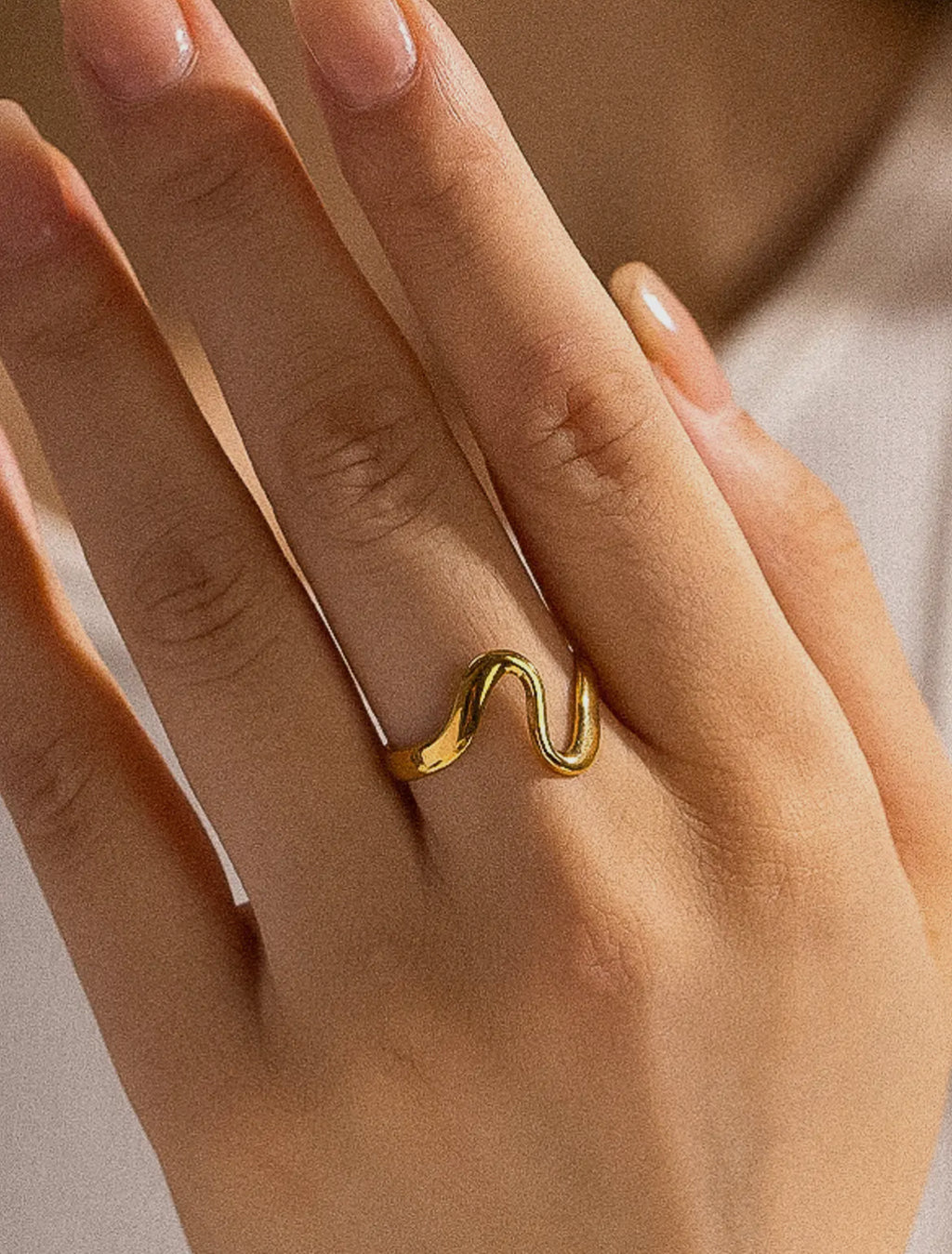 Annie 18k Gold Plated Non-Tarnish Ring