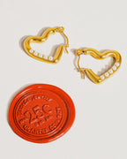 Heart Collection Earrings-18K Gold Non-Tarnish