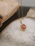 Rubi 18K Gold Non Tarnish- Gemstone Necklace