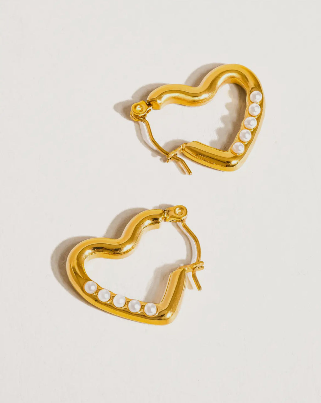 Heart Collection Earrings-18K Gold Non-Tarnish