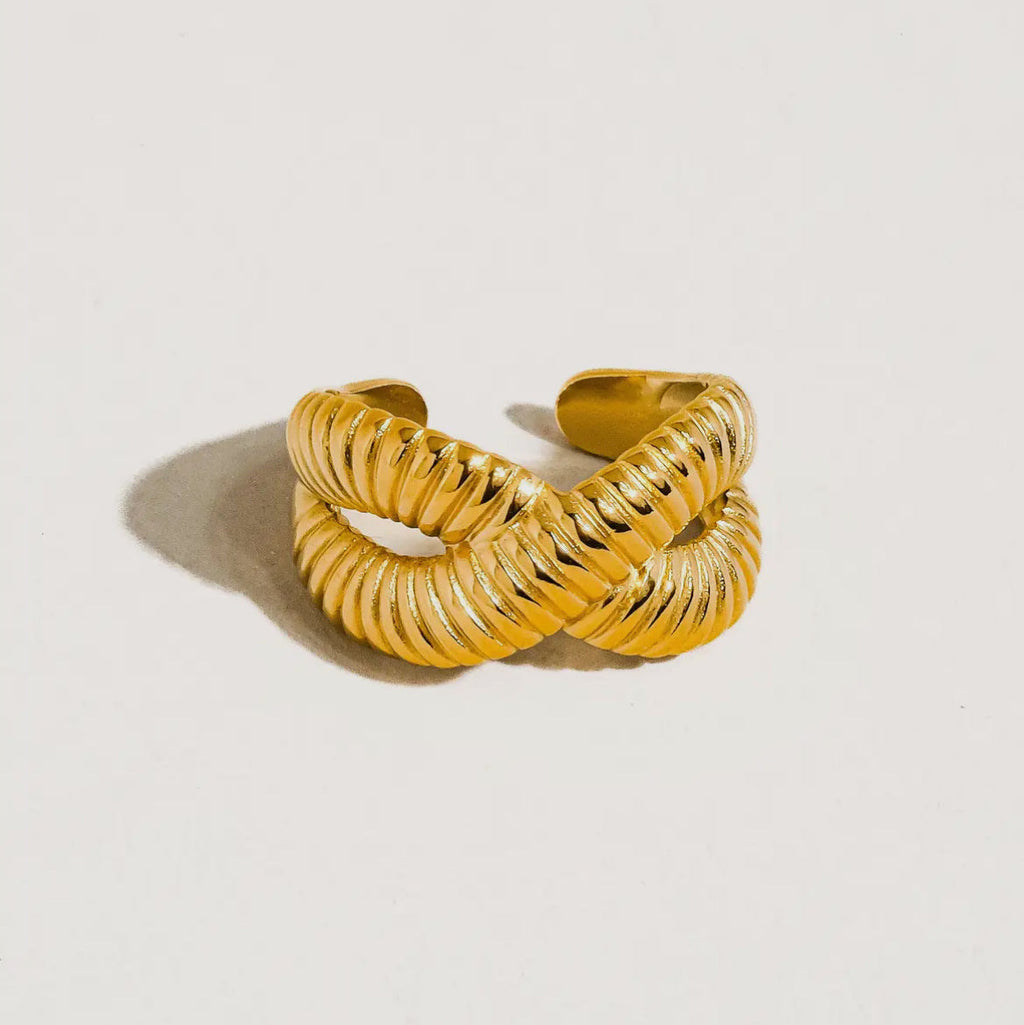 Ring 18k Gold Plated Non Tarnish