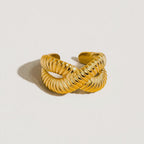Ring 18k Gold Plated Non Tarnish