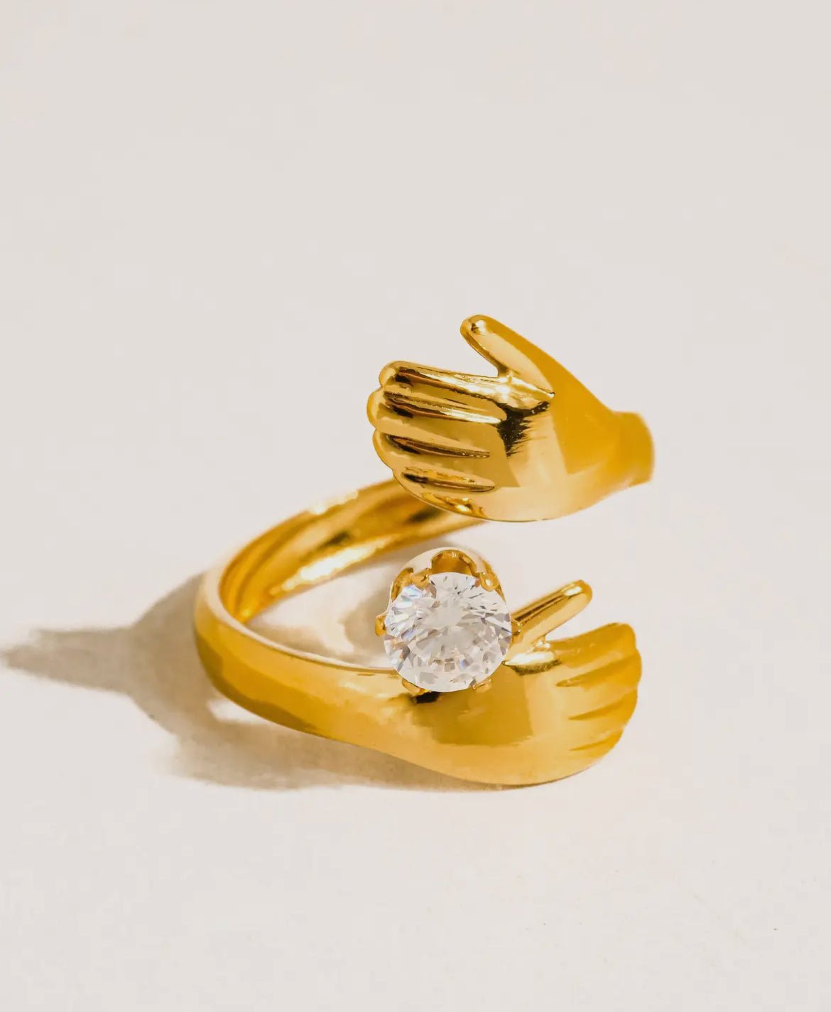 Hug Me -18k Gold Plated Non Tarnish Ring