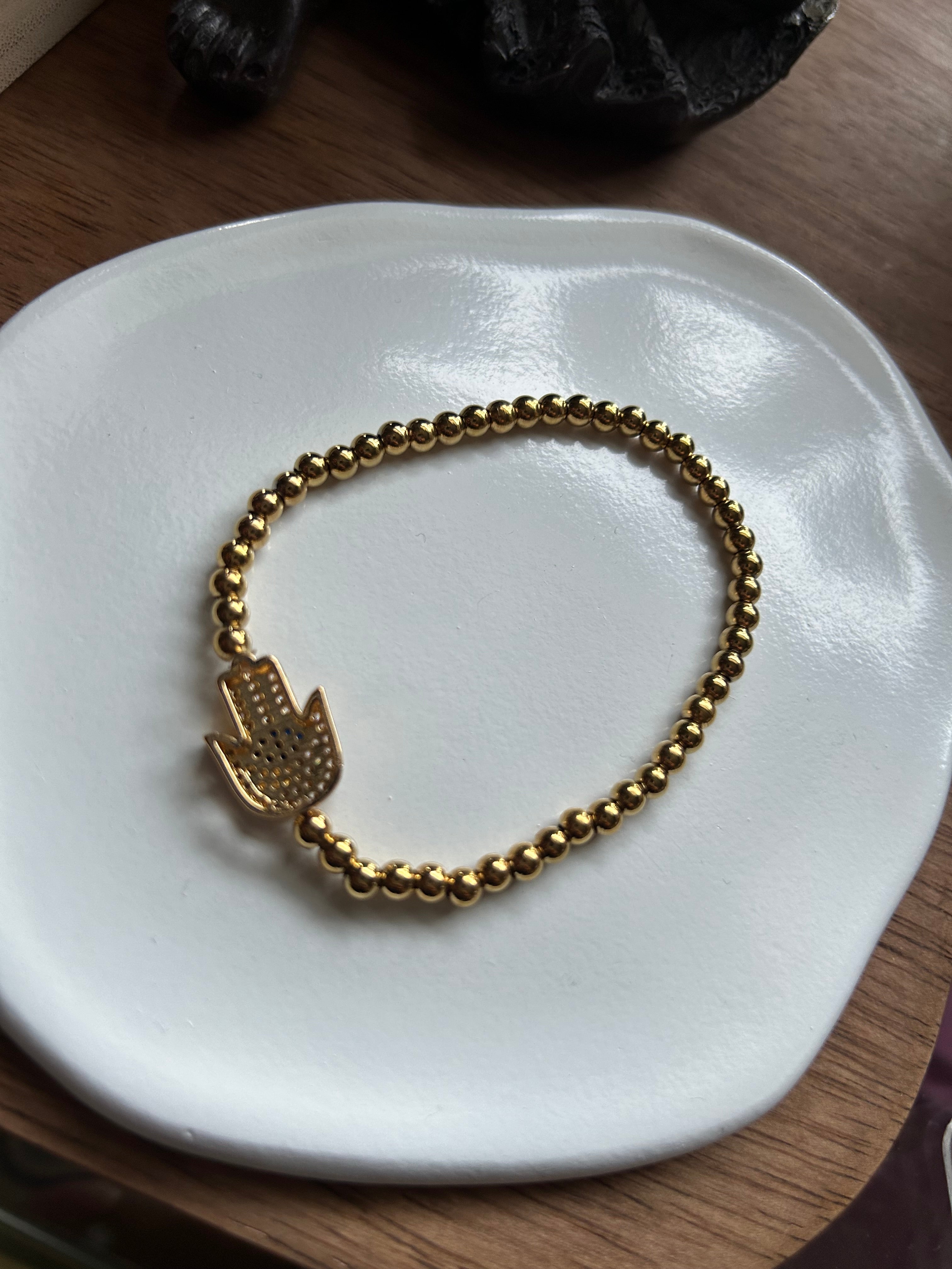 Evil eye\ Hamza Hand Bracelet (Handmade)