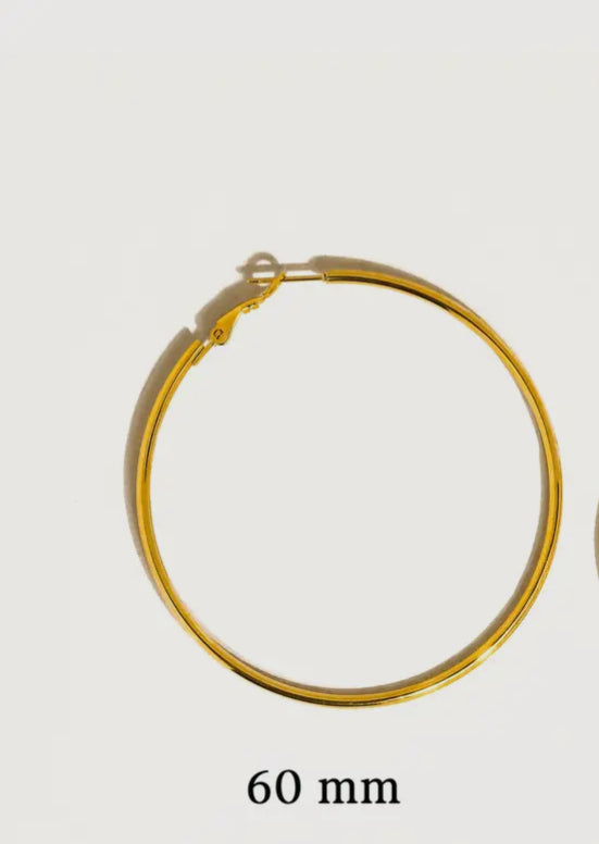 Classic Thin Hoop Earring