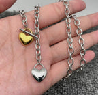 Heart Two-Tone Necklace