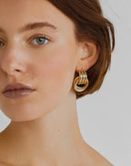 Casey Earrings-18K Gold Non-Tarnish