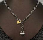 Heart Two-Tone Necklace