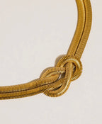 Evereign 18K Gold Non-Tarnish Knot Necklace