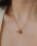 Reyna ( Non-Tarnish) - Five stone Necklace