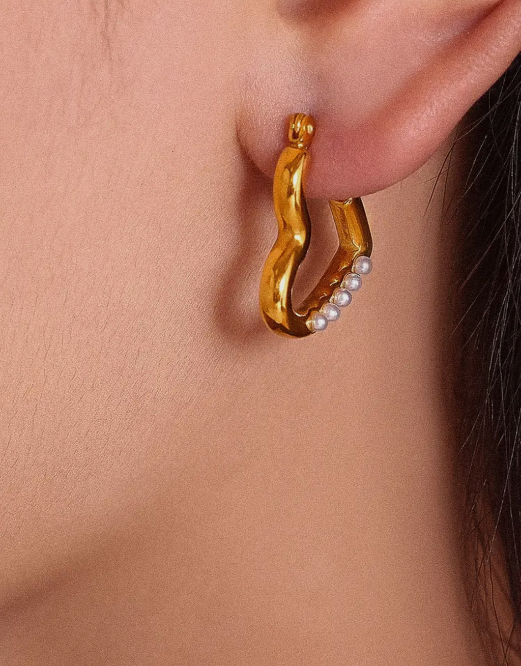 Heart Collection Earrings-18K Gold Non-Tarnish