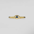 Blue Evil Eye 18K Gold Non Tarnish- Stackable Ring