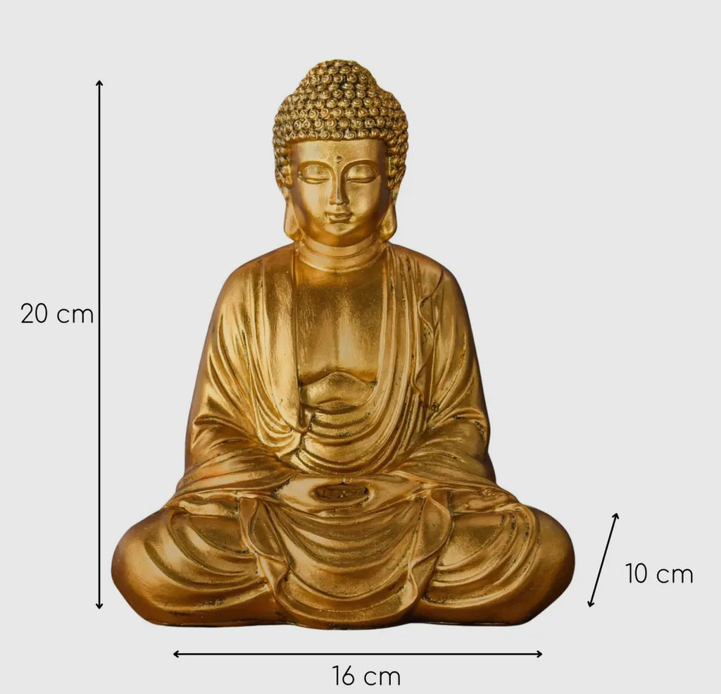 Golden Buddha Statuette - Zen Meditation
and Feng Shui