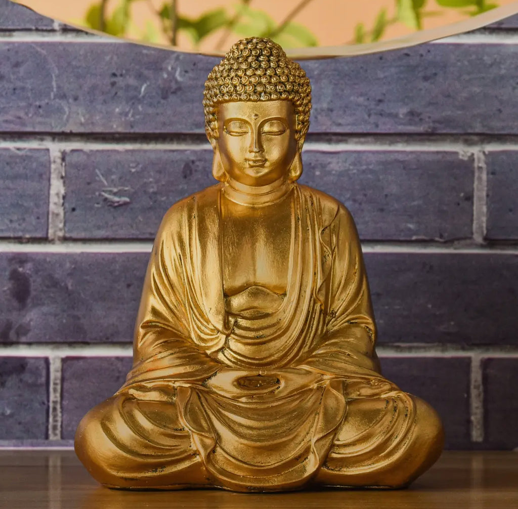 Golden Buddha Statuette - Zen Meditation
and Feng Shui
