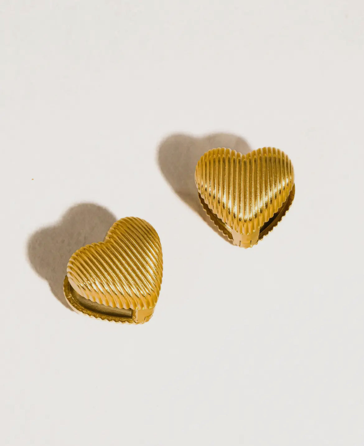 Kylo Heart Earrings-18K Gold Non-Tarnish