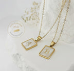 Alphabet Initial Necklace • Anti-Tarnish Stainless Steel