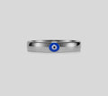 Turkish Evil Eye Nazar Band Ring Sterling silver
