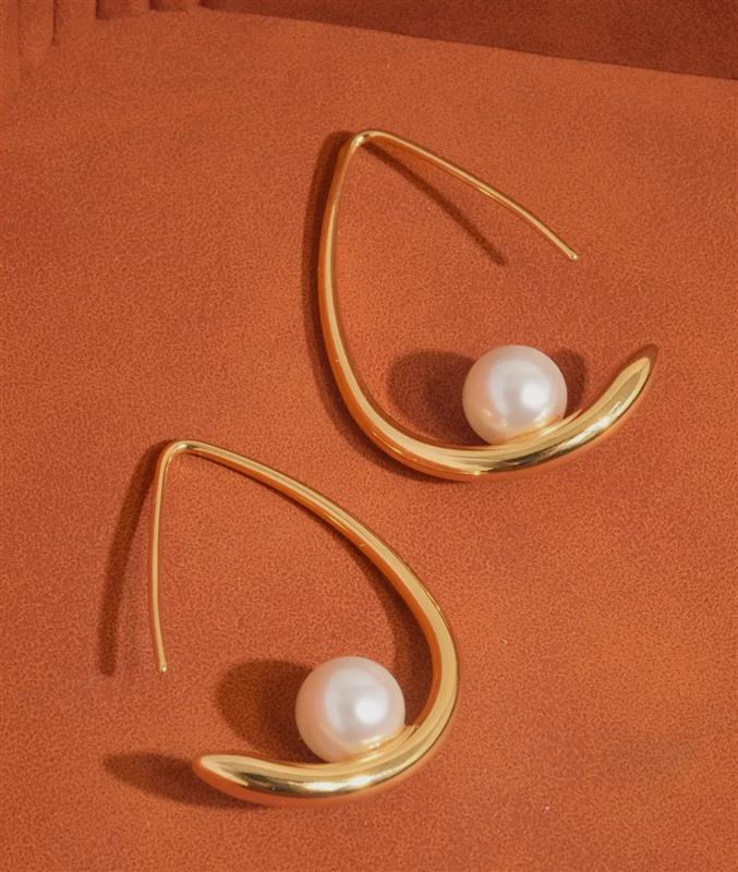 Tallis 18K Gold Non-Tarnish Pearl Drop Earring